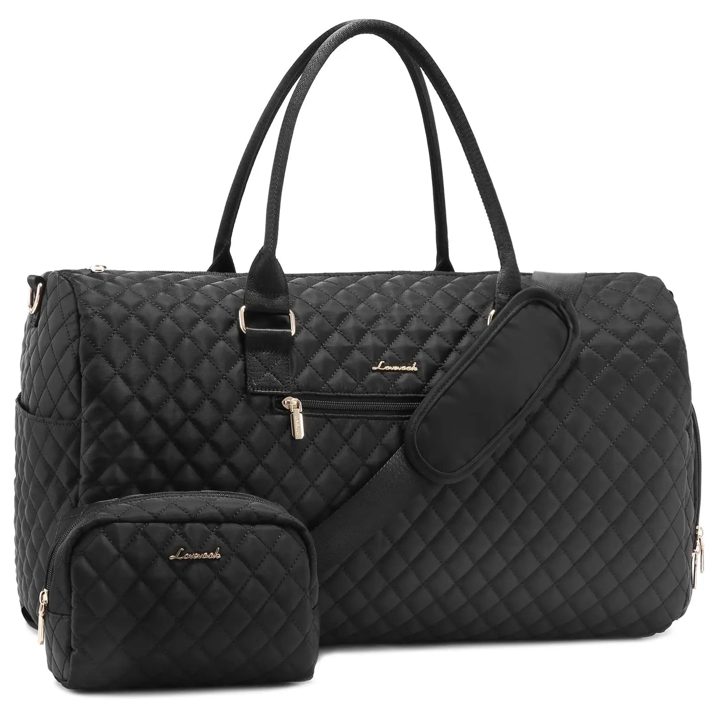Weekender Overnight Bag Large Travel Duffle Bag for Women Yoga Sports Gym Bag with Shoe Compartment Crossbody Carry-on Bag