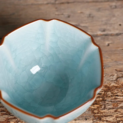 Weng Muruzheng Ice Crack Tea Cup Longquan Celadon Master Cup Single Cup Men's Tea Cup Ceramic Women's Tea Cup