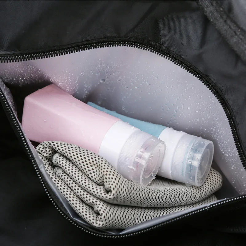 Wet and dry separation fitness bags Women's yoga handbag Independent shoe compartment waterproof travel bag for men and wome