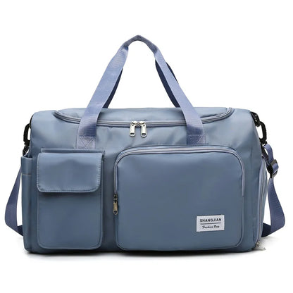 Wet and dry separation fitness bags Women's yoga handbag Independent shoe compartment waterproof travel bag for men and wome