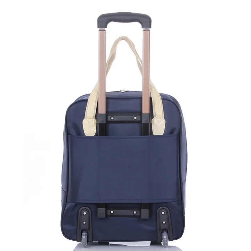 Wheeled bag  Women Luggage  girl Handbag wheels waterproof trolley bags business large capacity Boarding bag Travel Suitcase Bag