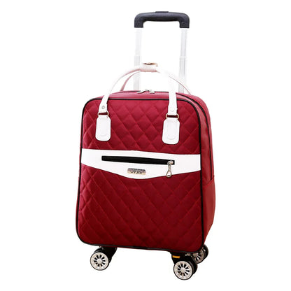 Wheeled bag for travel Women travel backpack with wheels trolley bags Oxford large capacity Travel Rolling Luggage Suitcase Bag
