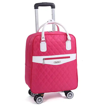 Wheeled bag for travel Women travel backpack with wheels trolley bags Oxford large capacity Travel Rolling Luggage Suitcase Bag