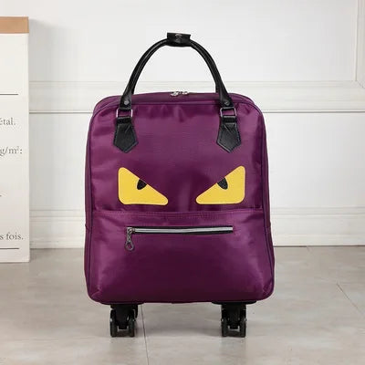 Wheeled bag for travel Women travel with wheels trolley bags Oxford large capacity Travel Rolling Luggage Fashion Suitcase Bag