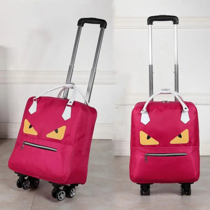 Wheeled bag for travel Women travel with wheels trolley bags Oxford large capacity Travel Rolling Luggage Fashion Suitcase Bag
