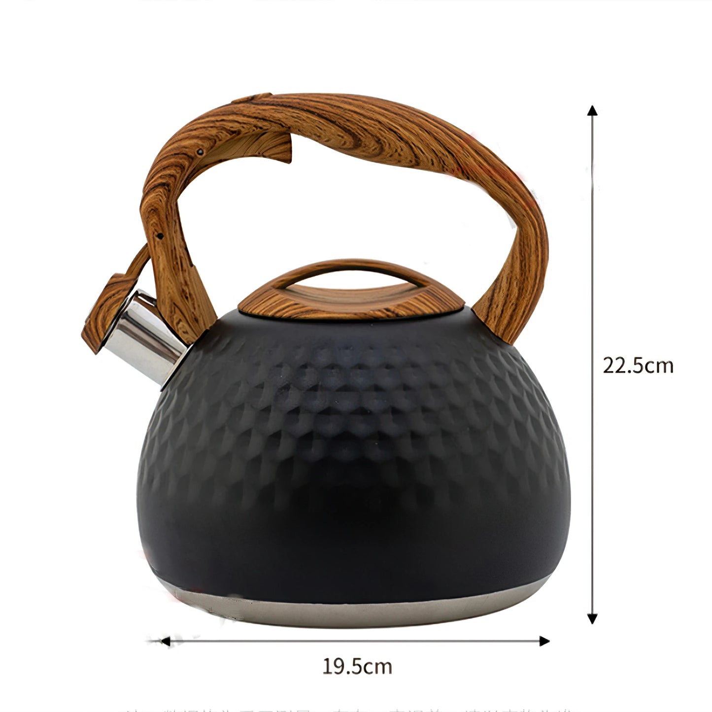 Whistling Kettle Large Teapot Boil Water 2.5L 304 Stainless Steel Teakettle Food Grade Household Gas Stove Induction Cooker