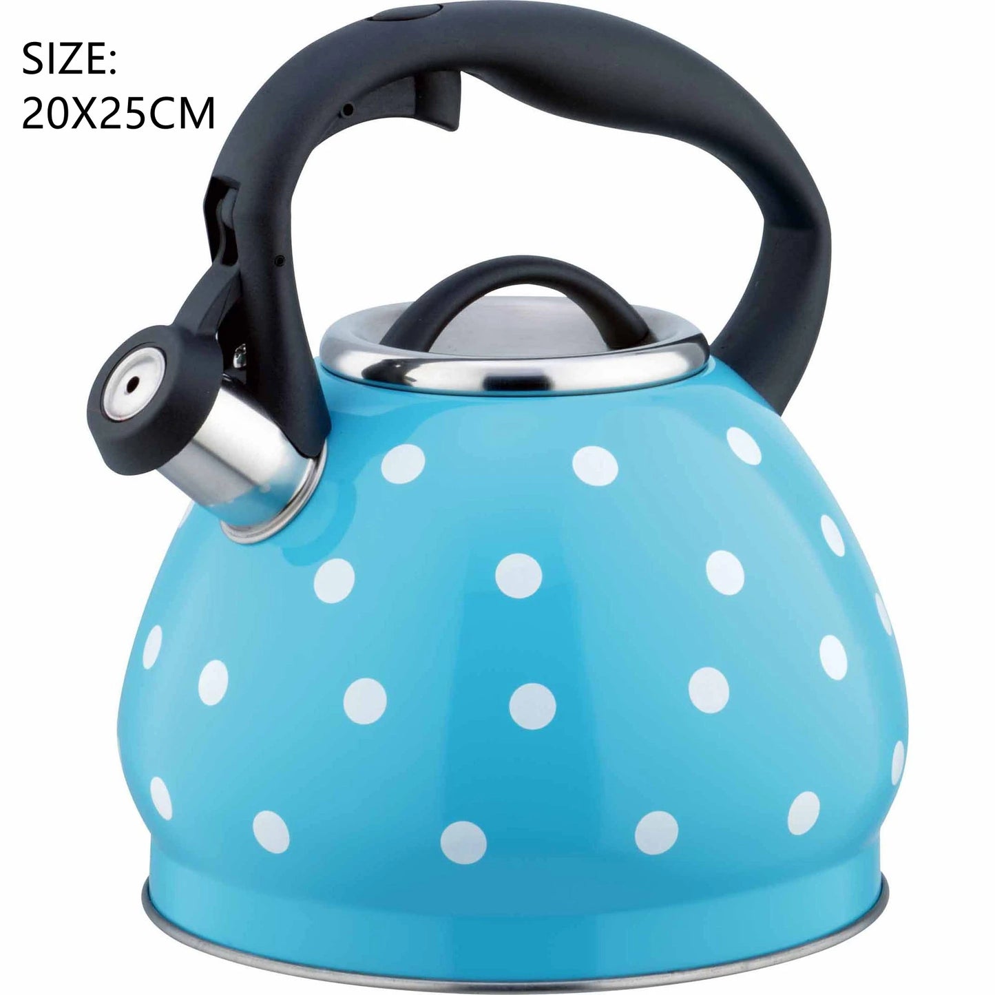 Whistling Kettle Large Teapot Boil Water 2.5L 304 Stainless Steel Teakettle Food Grade Household Gas Stove Induction Cooker