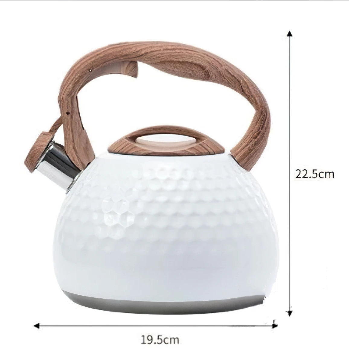 Whistling Kettle Large Teapot Boil Water 2.5L 304 Stainless Steel Teakettle Food Grade Household Gas Stove Induction Cooker