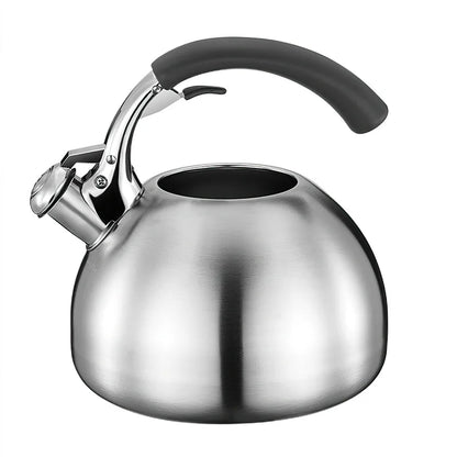 Whistling Kettle Large Teapot Boil Water 2.5L 304 Stainless Steel Teakettle Food Grade Household Gas Stove Induction Cooker