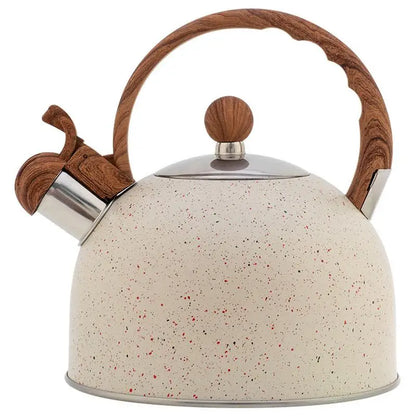 Whistling Tea Kettle Stainless Steel Tea Pot With Handle Stovetop Enamel Food Grade Teapot Potstove Boiling Coffee Gas Kettles