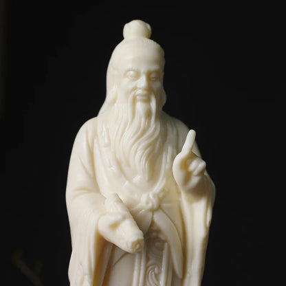 White Confucius Figure Statue Resin sculpture Crafts Home living room, room, Teacher's Study Decoration Souvenirs