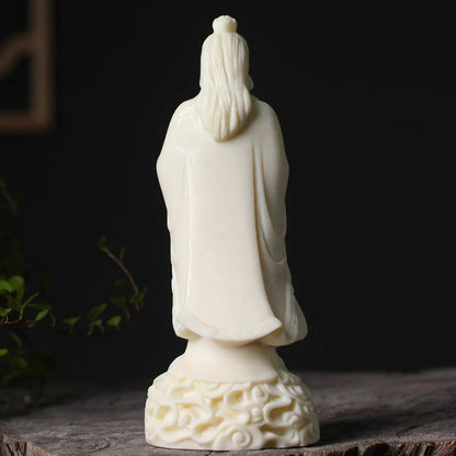 White Confucius Figure Statue Resin sculpture Crafts Home living room, room, Teacher's Study Decoration Souvenirs