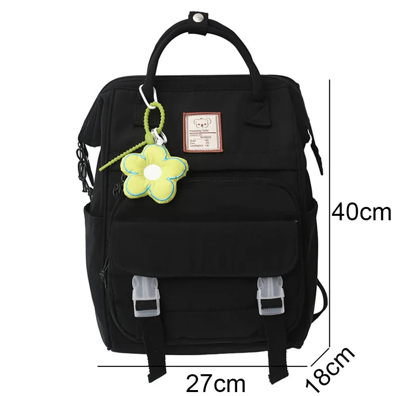 White Girl Travel Kawaii Book Laptop Backpack Female Trendy Student Bag Fashion Ladies Leisure College Backpack Women School Bag