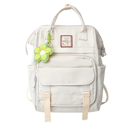 White Girl Travel Kawaii Book Laptop Backpack Female Trendy Student Bag Fashion Ladies Leisure College Backpack Women School Bag