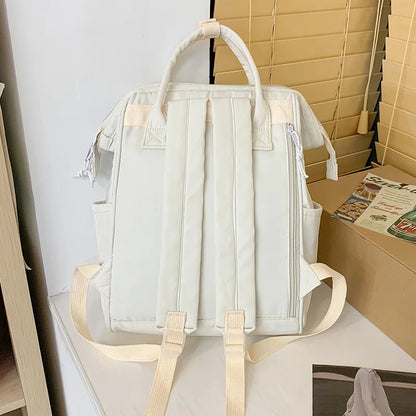 White Girl Travel Kawaii Book Laptop Backpack Female Trendy Student Bag Fashion Ladies Leisure College Backpack Women School Bag