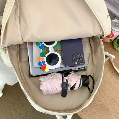 White Girl Waterproof Printing Kawaii Laptop College Backpack Female Cute Book Bag Fashion Lady Leisure Women Travel School Bags