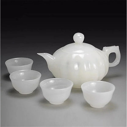 White Jade, Pumpkin, Wine Pot, Tea Set, Tea Pot, Household Goods