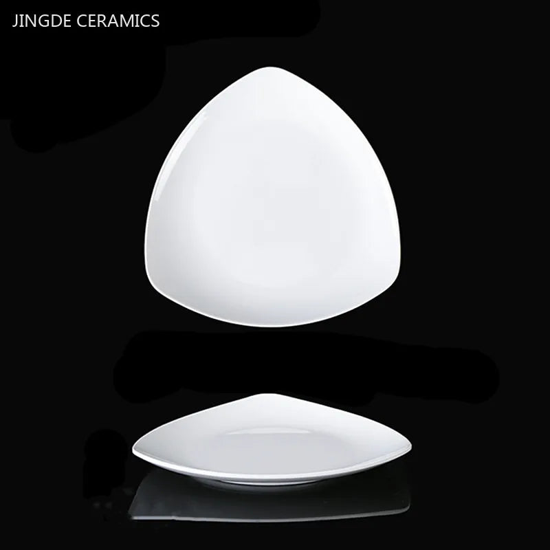 White Melamine Plates Dining Room Plastic Cutlery Thickened Fall-proof Plate Not Easily Broken Dinner Plates Kitchen Accessories