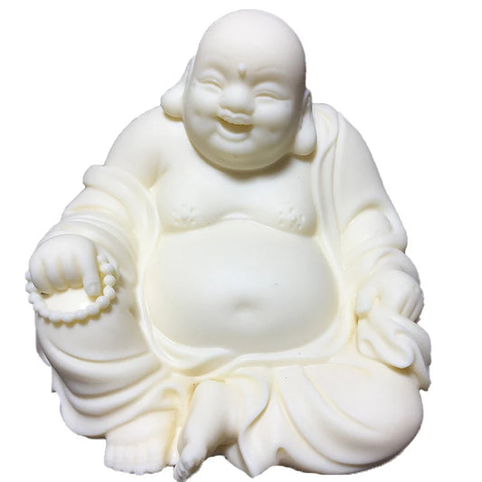 White Mi Lefo Decorative Statue Resin art sculpture Decorative buddhas figures Home Room Feng Shui ornaments  Buddhist supplies