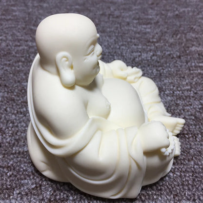 White Mi Lefo Decorative Statue Resin art sculpture Decorative buddhas figures Home Room Feng Shui ornaments  Buddhist supplies