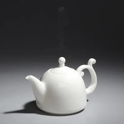 White Porcelain Teapot Dehua Ceramic Handmade kungfu Black Tea Green Tea Set Filter Household Tea Maker Free Shipping