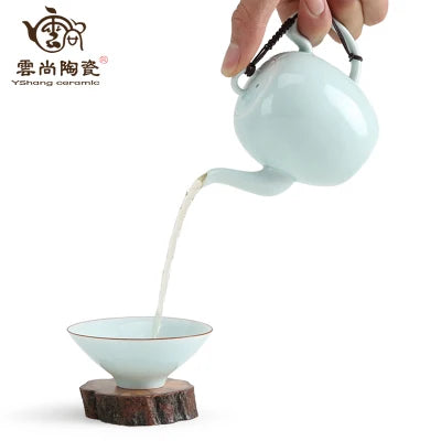 White Porcelain Teapot Jingdezhen Beauty shoulder pot Japanese Tea Ceremony Home Office Kungfu Pure Oolong Green Teaware