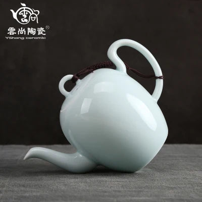 White Porcelain Teapot Jingdezhen Beauty shoulder pot Japanese Tea Ceremony Home Office Kungfu Pure Oolong Green Teaware