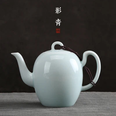 White Porcelain Teapot Jingdezhen Beauty shoulder pot Japanese Tea Ceremony Home Office Kungfu Pure Oolong Green Teaware