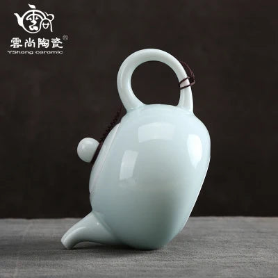 White Porcelain Teapot Jingdezhen Xi Shi pot Japanese Tea Ceremony Home Office Kungfu Pure Oolong Green Teaware Free Shipping