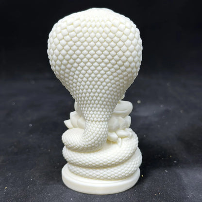 White Python Buddha Small Statue Resin Art Sculpture Chinese Feng Shui Figure Statue Home Decoration Accessories Free Delivery