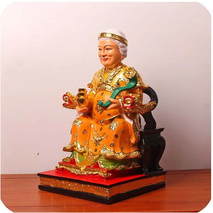 Wholesale Buddha God statue  38cm  2P Asia HOME SHOP Altar TU DI GONG PO God of wealth Recruit wealth Good luck Mammon statue