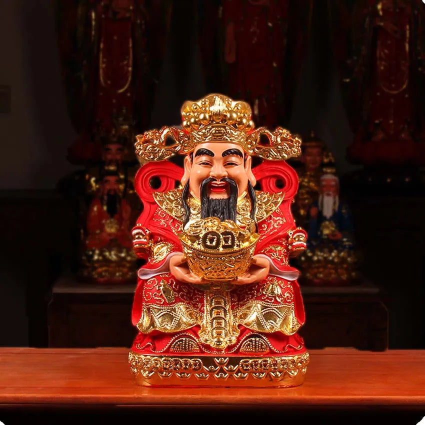 Wholesale Buddha God statue HOME SHOP Altar Bring money Good luck God of wealth Recruit wealth CAI SHEN Mammon buddha statue