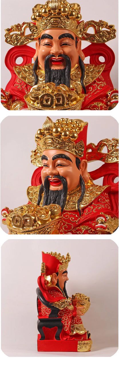 Wholesale Buddha God statue HOME SHOP Altar Bring money Good luck God of wealth Recruit wealth CAI SHEN Mammon buddha statue