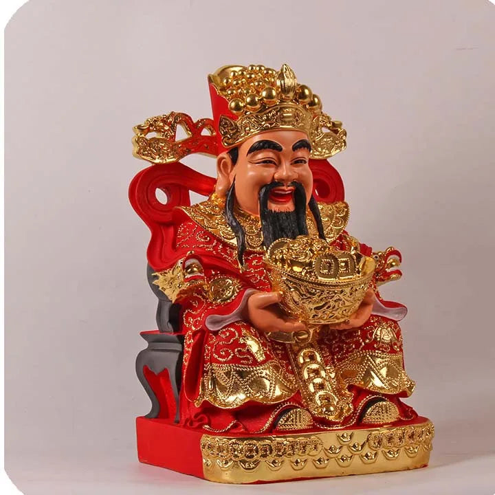 Wholesale Buddha God statue HOME SHOP Altar Bring money Good luck God of wealth Recruit wealth CAI SHEN Mammon buddha statue