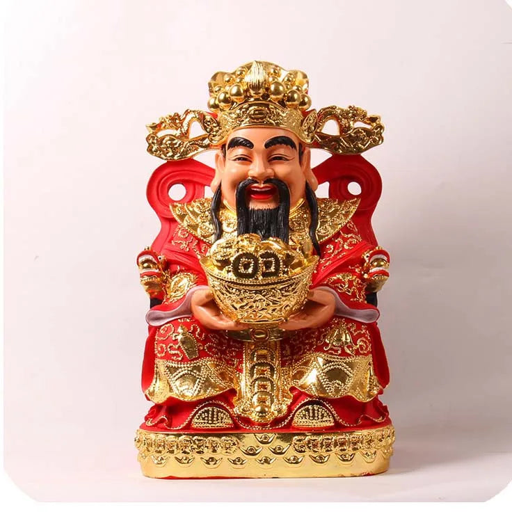 Wholesale Buddha God statue HOME SHOP Altar Bring money Good luck God of wealth Recruit wealth CAI SHEN Mammon buddha statue