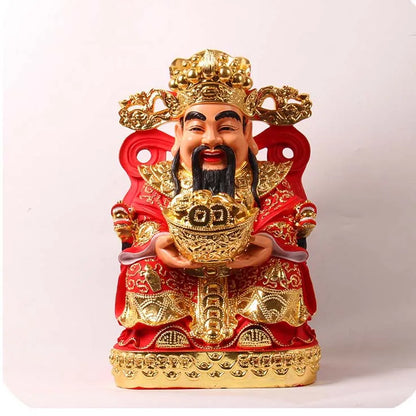 Wholesale Buddha God statue HOME SHOP Altar Bring money Good luck God of wealth Recruit wealth CAI SHEN Mammon buddha statue
