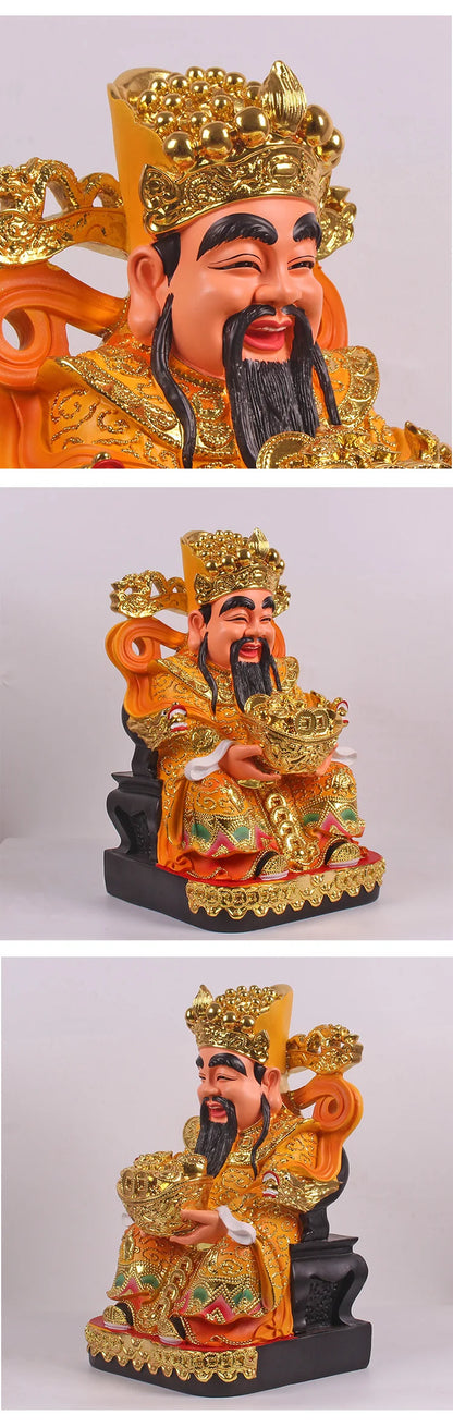 Wholesale Buddha God statue HOME SHOP Altar Bring money Good luck God of wealth Recruit wealth CAI SHEN YE Mammon buddha statue