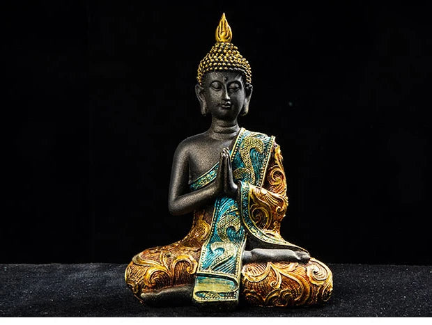 Wholesale Buddha figure # TOP efficacious HOME family Protection Talisman # Retro Buddhism FENG SHUI Buddha Decorative statue