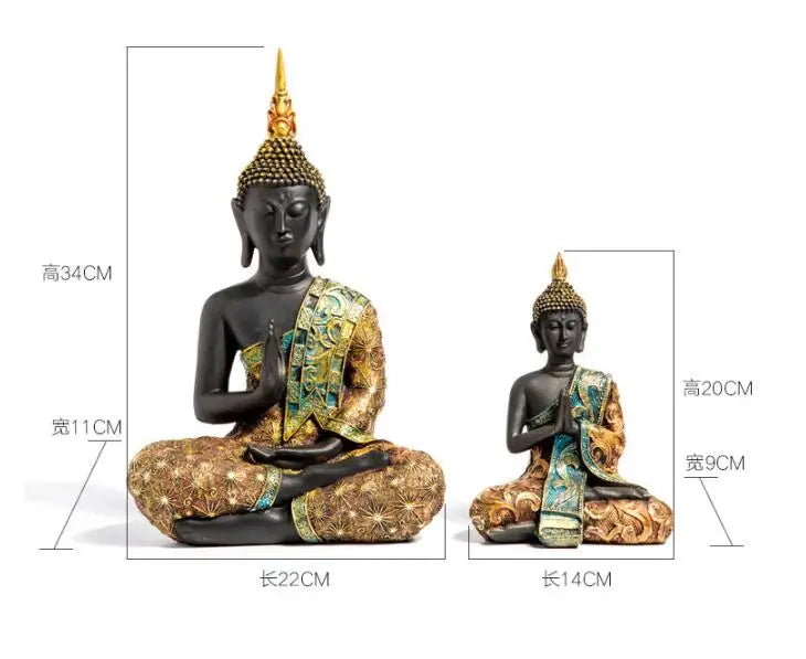 Wholesale Buddha figure # TOP efficacious HOME family Protection Talisman # Retro Buddhism FENG SHUI Buddha Decorative statue