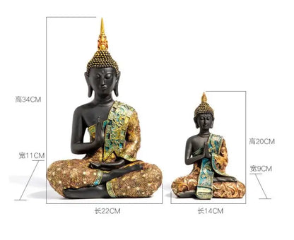 Wholesale Buddha figure # TOP efficacious HOME family Protection Talisman # Retro Buddhism FENG SHUI Buddha Decorative statue