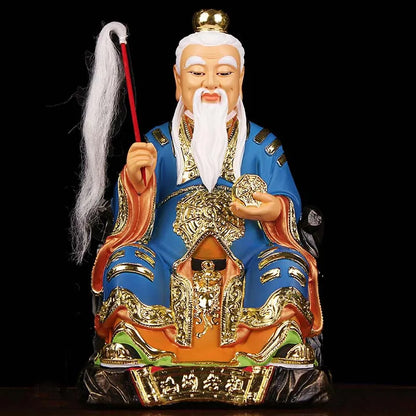 Wholesale Buddhism Taoism figure Southeast Asia HOME shop Propitious Prosperity GOOD LUCK HONG JUN LAO ZU God FENG SHUI statue