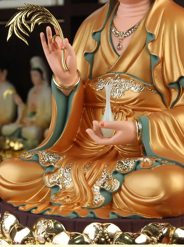 Wholesale Buddhism figure Guan yin Bodhisattva buddha Southeast Asia HOME SHOP protection Propitious Prosperity safety statue