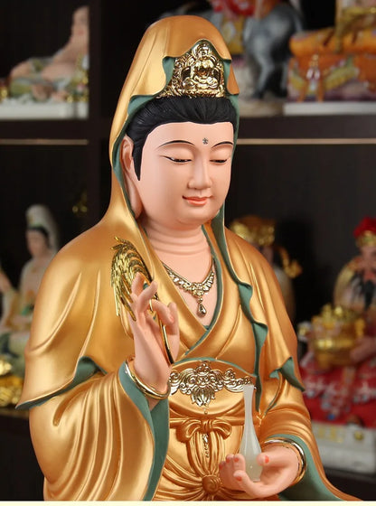 Wholesale Buddhism figure Guan yin Bodhisattva buddha Southeast Asia HOME SHOP protection Propitious Prosperity safety statue