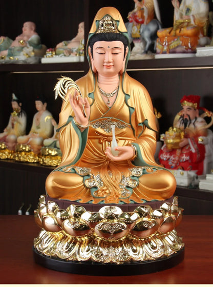 Wholesale Buddhism figure Guan yin Bodhisattva buddha Southeast Asia HOME SHOP protection Propitious Prosperity safety statue