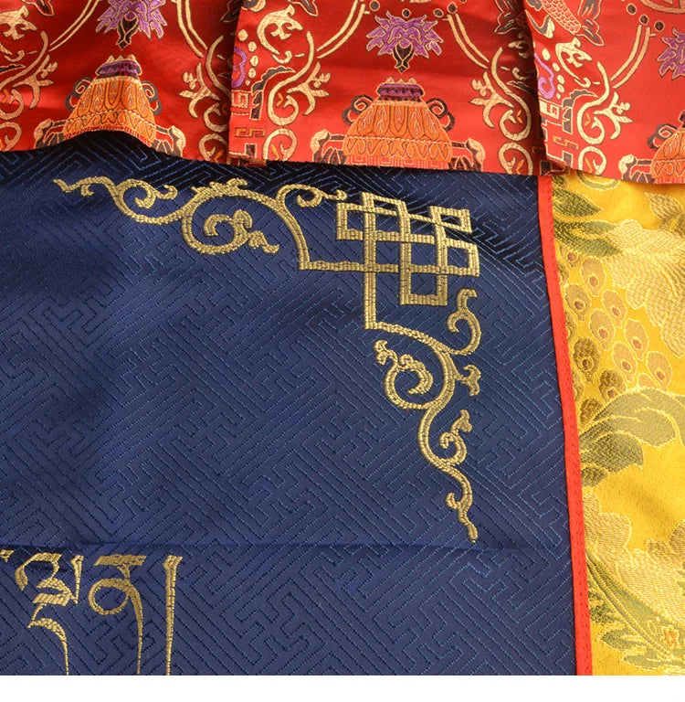Wholesale Buddhist supplie Tibet Buddhism Temple Kalachakra auspicious symbol Embroidery wall Partition Tapestry Door curtain