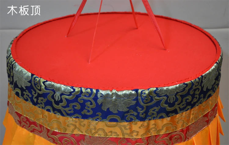 Wholesale Buddhist supplies Buddhism HOME Sutra Hall Temple Royal good Deco auspicious Wall hang Baochuang Buddha TOP CAP BAOSAN