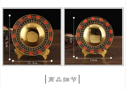 Wholesale Buddhist supplies HOME Exorcise evil spirits efficacious Protection Gold plating ritual worship ZHUN TI JING mirror