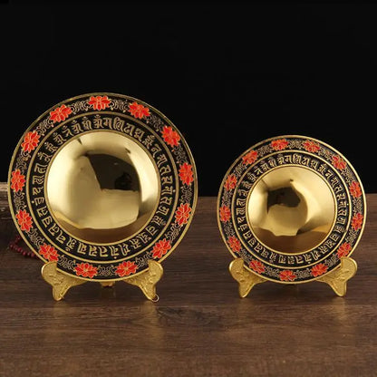 Wholesale Buddhist supplies HOME Exorcise evil spirits efficacious Protection Gold plating ritual worship ZHUN TI JING mirror