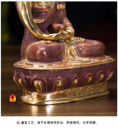 Wholesale Buddhist supplies  HOME Family efficacious Protection gilding Amitabha Amitayus buddha Buddhist Mantra Tantra statue