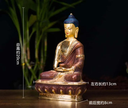 Wholesale Buddhist supplies  HOME Family efficacious Protection gilding Amitabha Amitayus buddha Buddhist Mantra Tantra statue